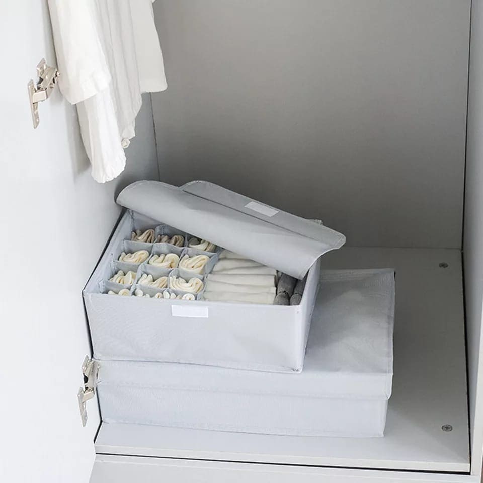 Set Of 3 Foldable Storage Organizer, Drawer Closet Storage Organizer, Socks Lingerie Box, Storage Box for Clothes Socks Set Of 3 Foldable Storage Organizer, Drawer Closet Storage Organizer, Socks Lingerie Box, Storage Box for Clothes Socks